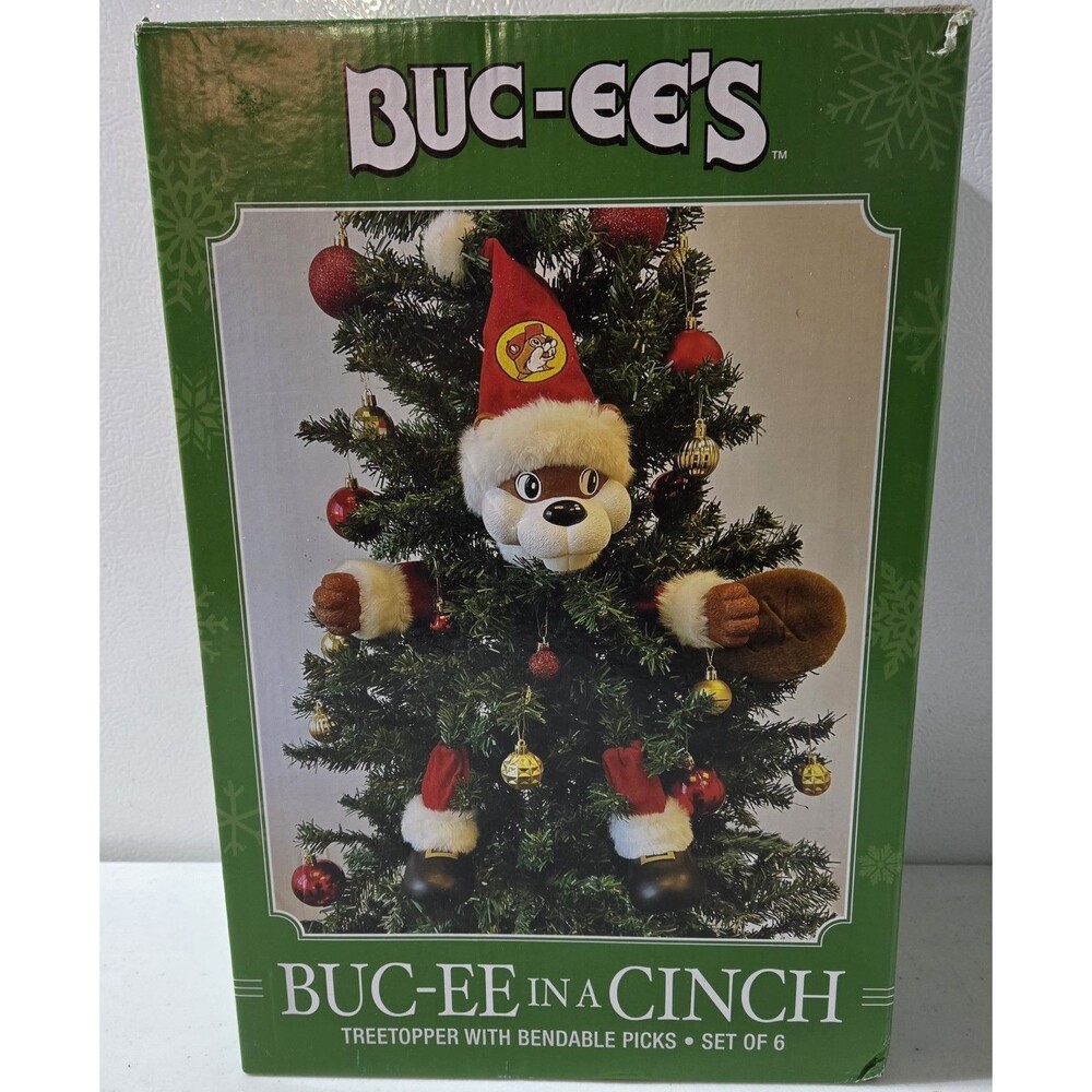 Buc-ee In A Cinch Christmas Treetopper Set Of 6 NEW